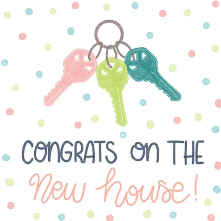 Congrats New House Keys card image