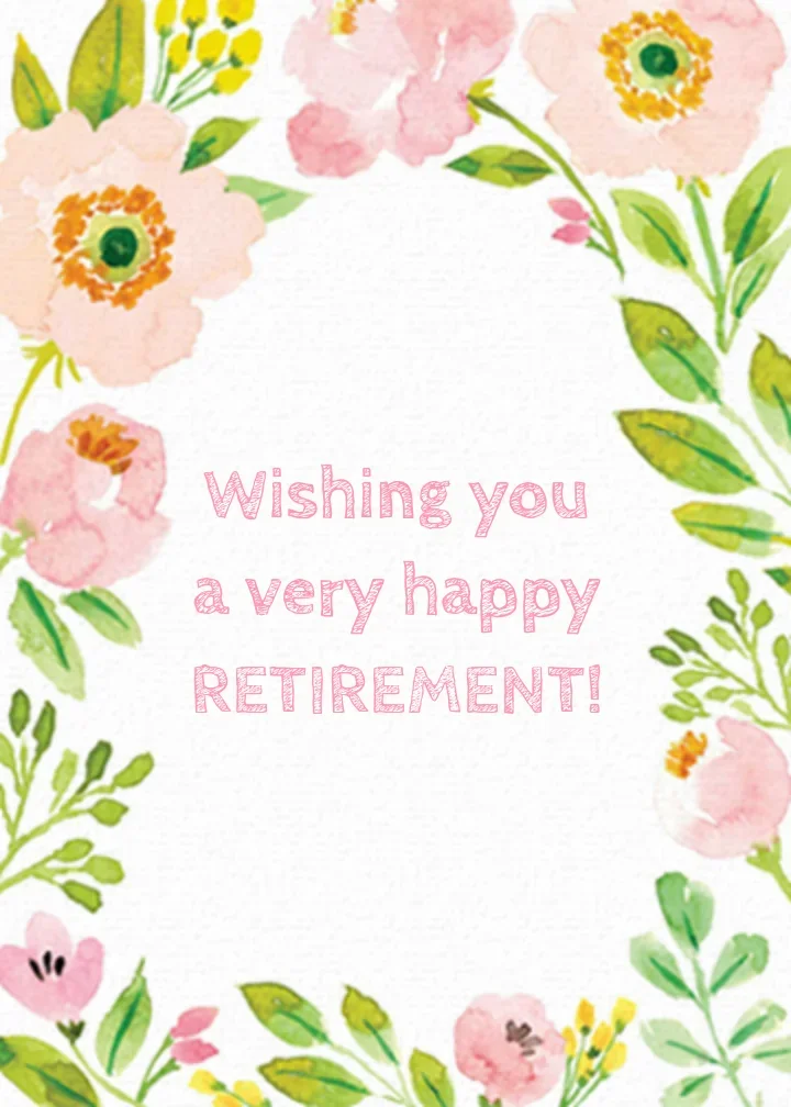 Spring Retirement card image