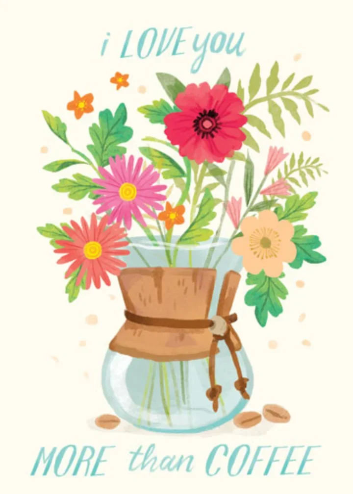 Coffee Floral card image