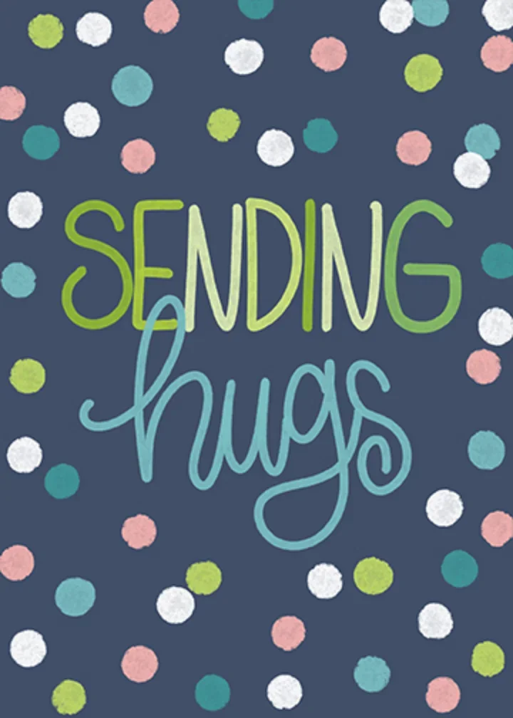 Sending Hugs Dots card image