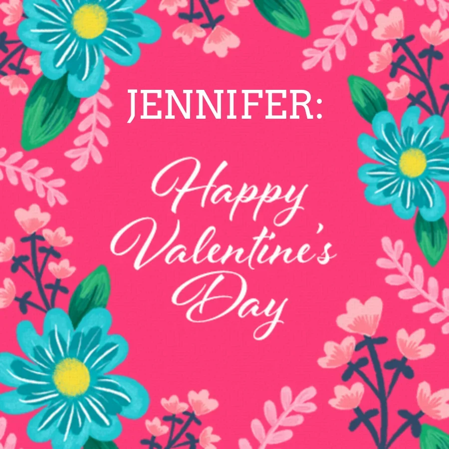 Personalized Friend Valentine card image