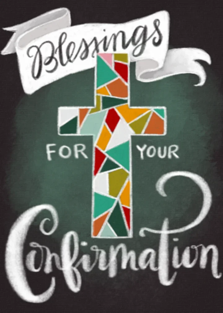 Stained Glass Confirmation card image