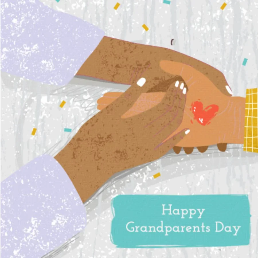 Grandparents Day Hands card image