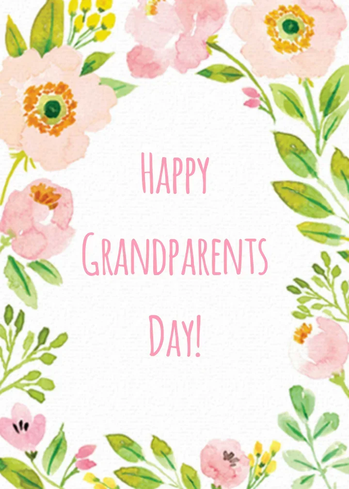 Grandparents Day Flowers card image