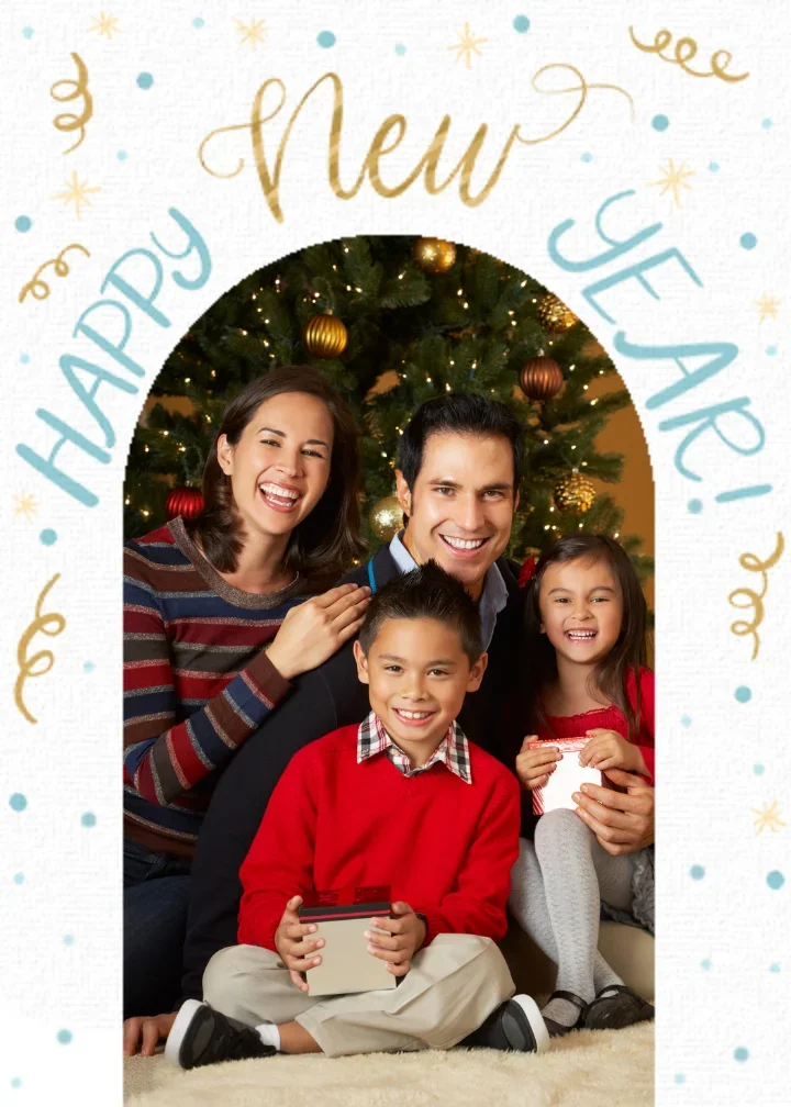 Happy New Year Arch card image