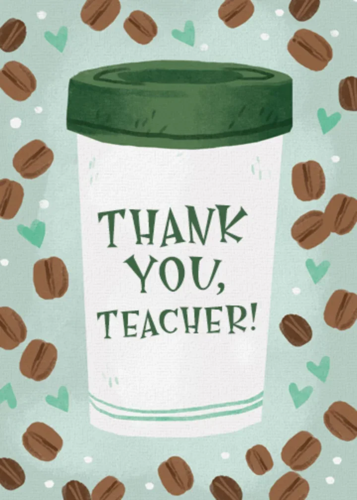 Teacher Coffee card image