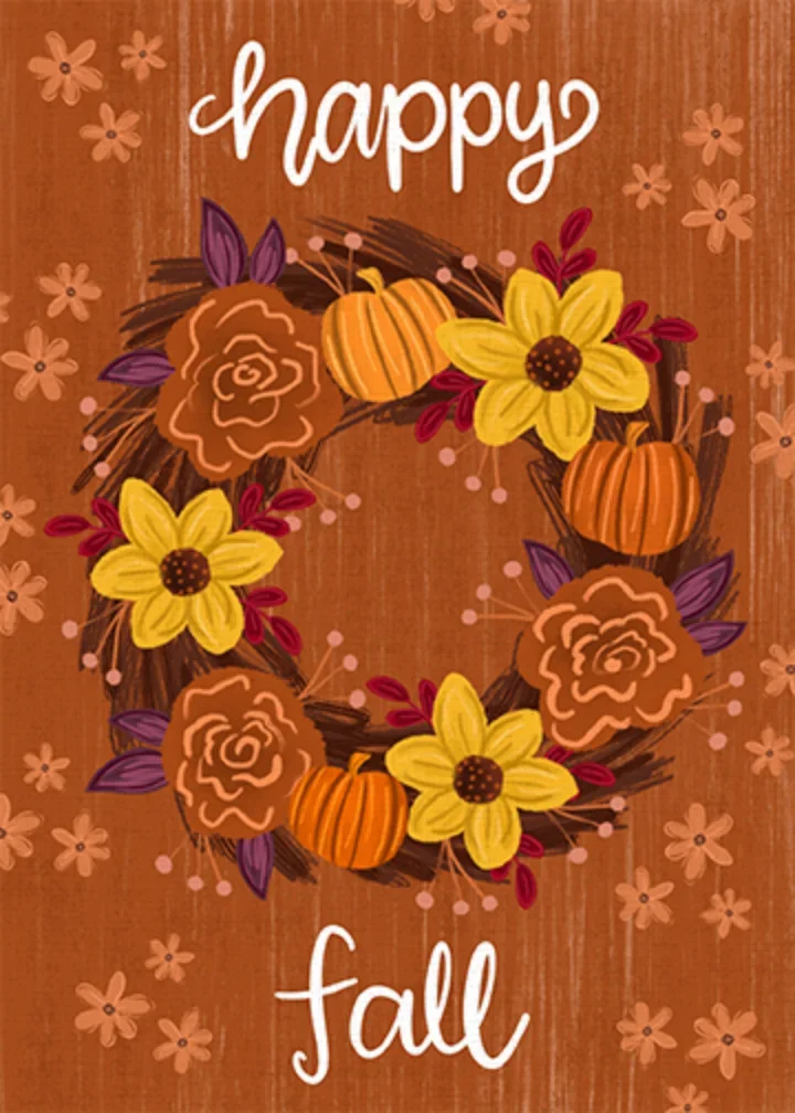 Fall Wreath card image