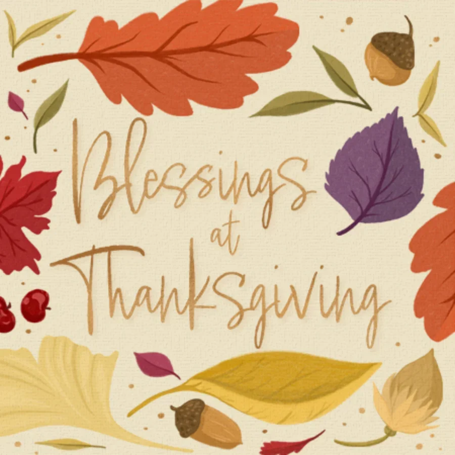 Blessings at Thanksgiving card image