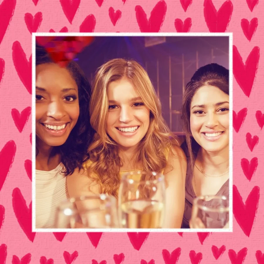 Be My Valentine Photo Square card image