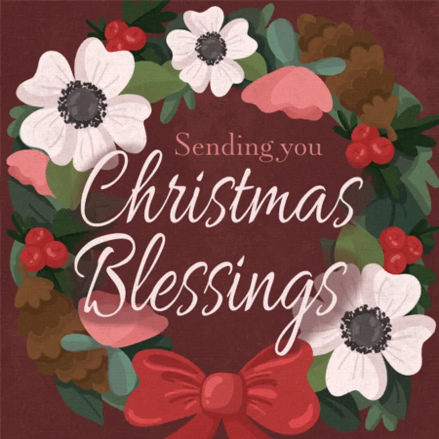 Christmas Blessings card image