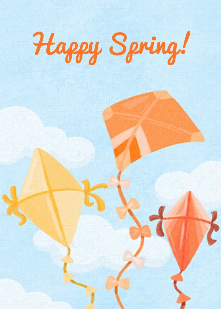 Spring Kites card image