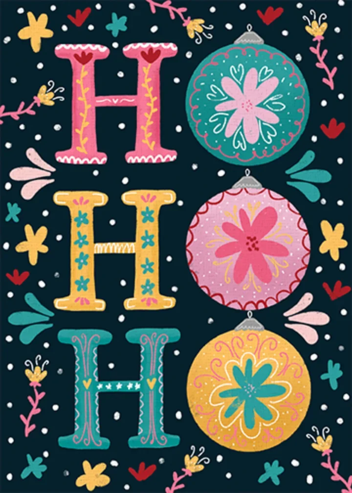 HO HO HO Ornaments card image