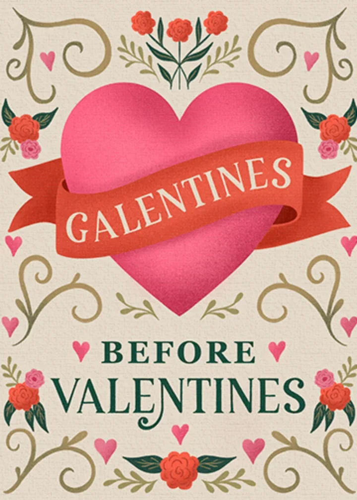 Galentines Before Valentines Heart card image