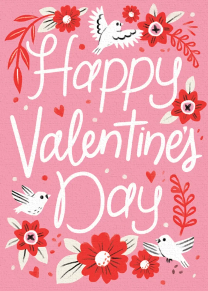 Valentine's Script card image