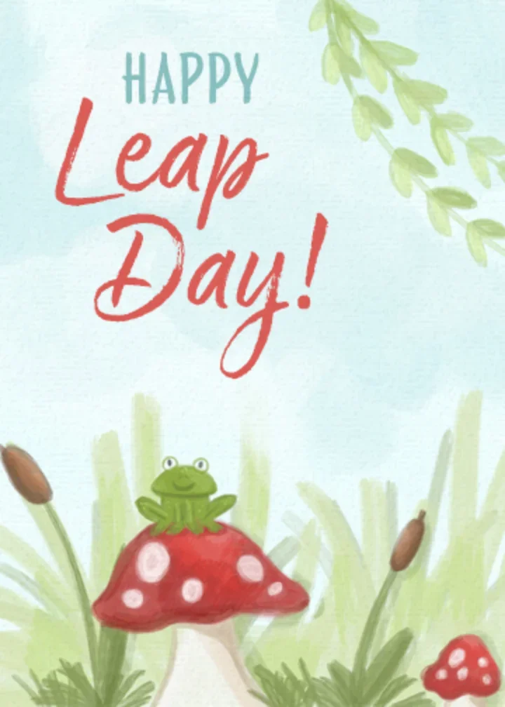 Leap Year Frog Pond card image