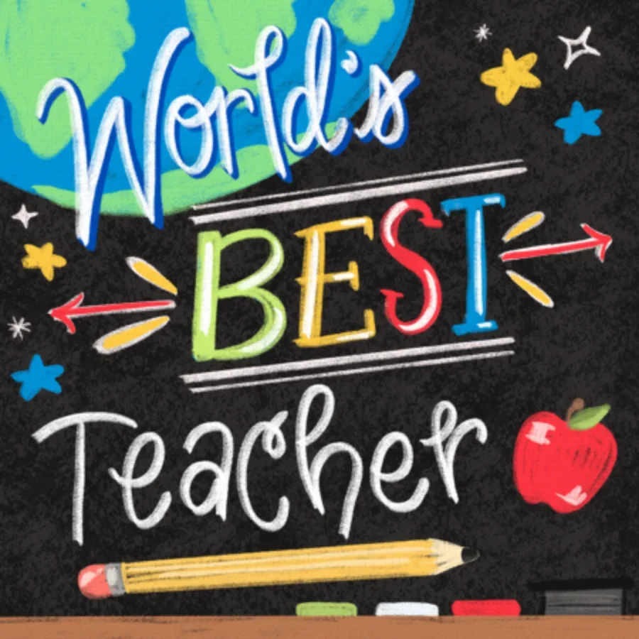 Teacher Chalkboard card image