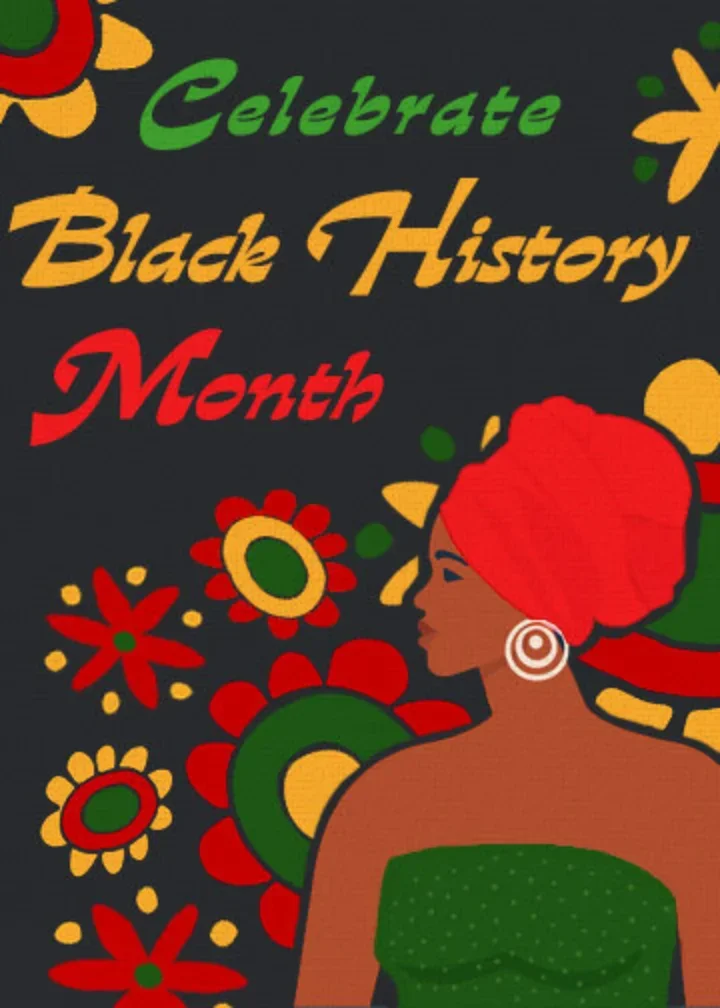 Black History Floral card image
