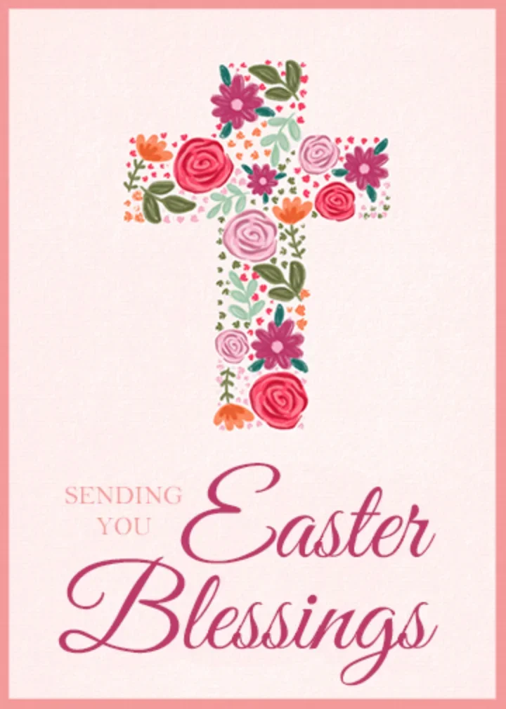 Easter Rose Cross card image