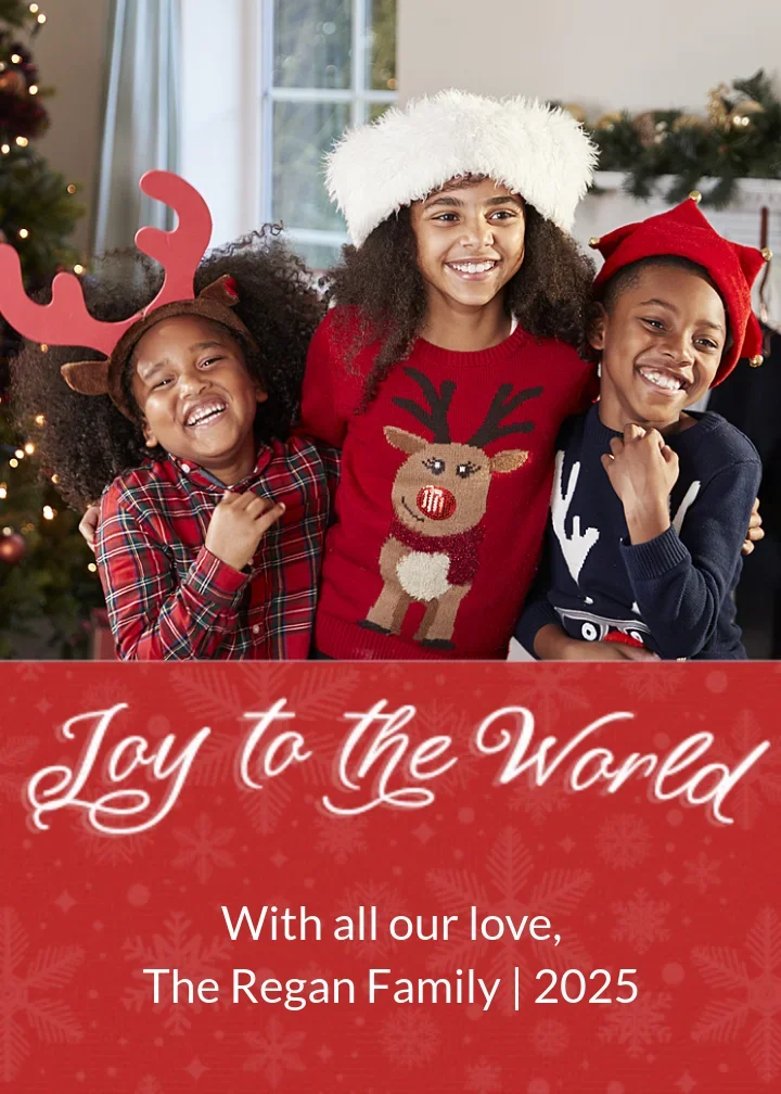 Joy to the World Photo card image