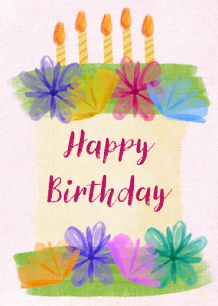 Spring Floral Cake card image