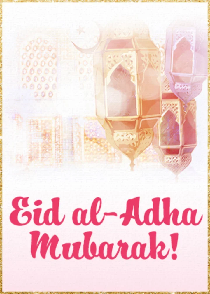 Eid al-Adha Mubarak card image