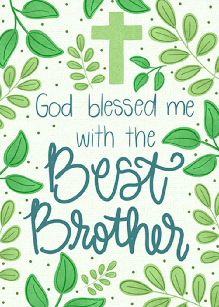 Blessed Brother's Day card image