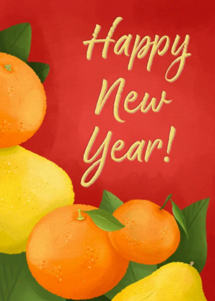 New Year Citrus card image
