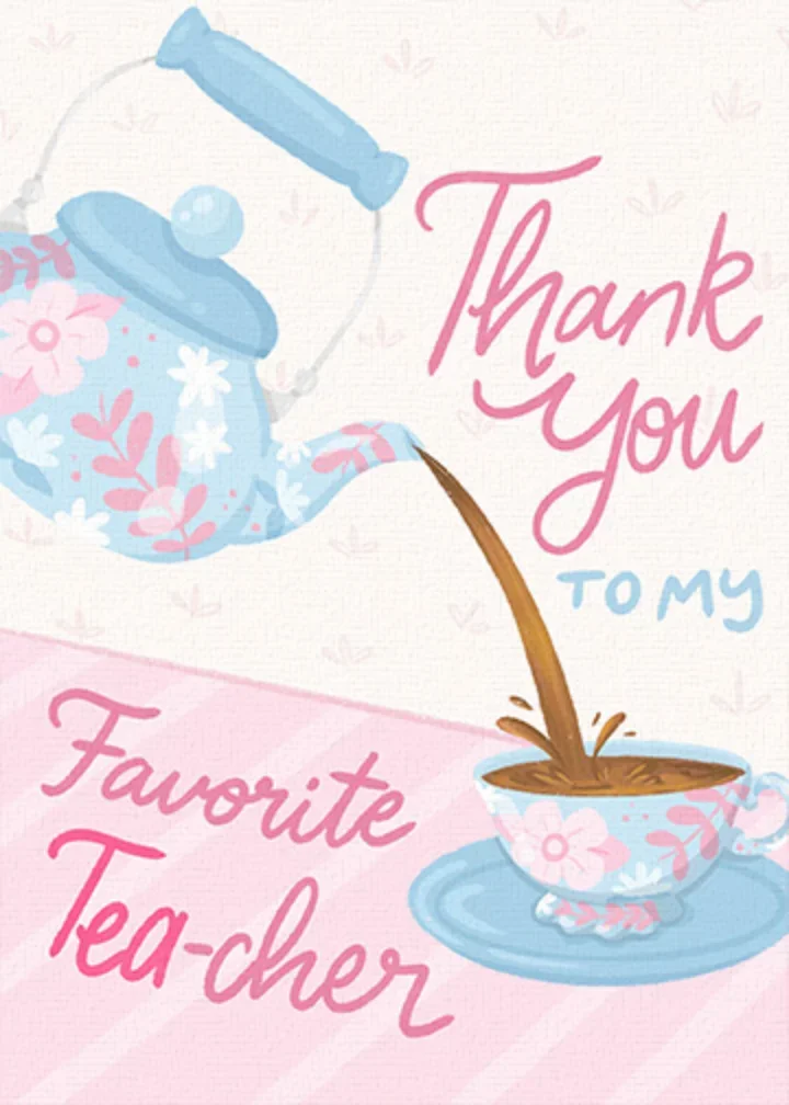 To My Favorite Tea-cher card image