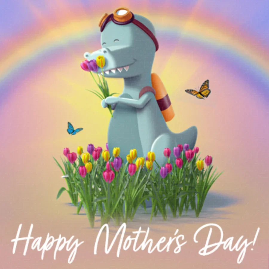 Mother's Day Flowers Timehop card image
