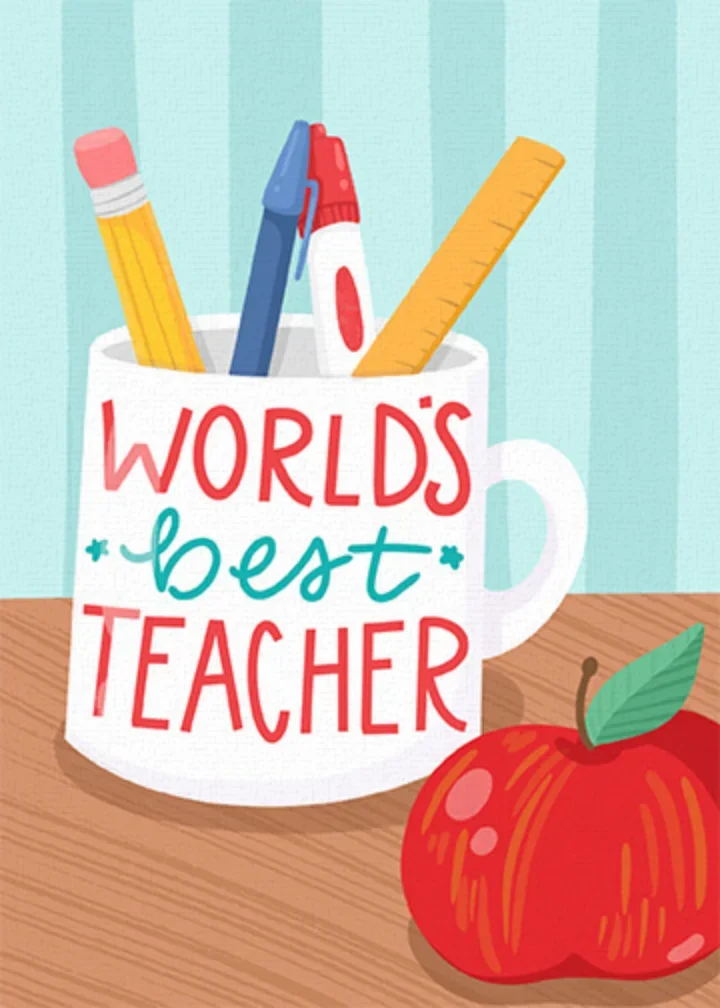 World's Best Teacher Mug card image