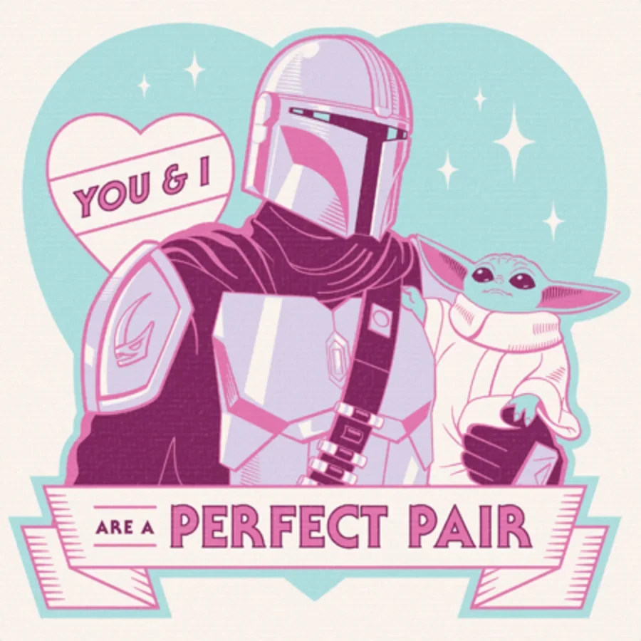 Mandalorian Valentine card image