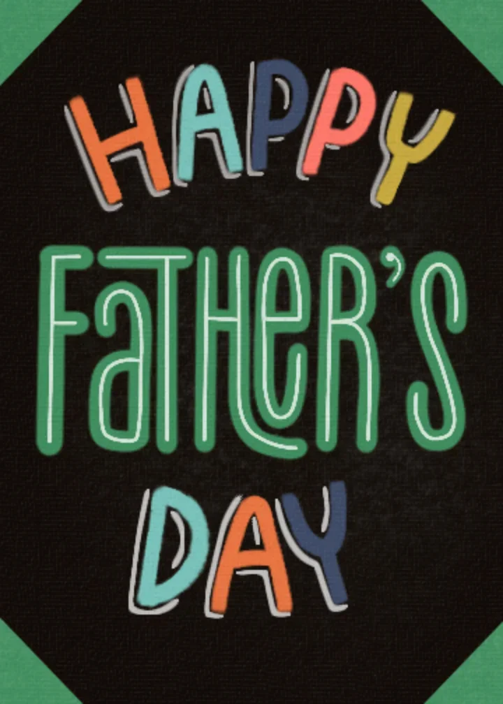 Father's Day Type card image