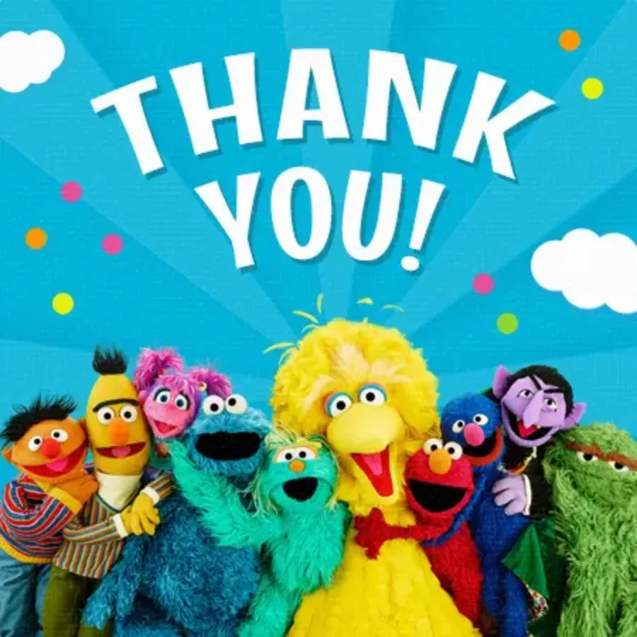 Sesame Thanks card image