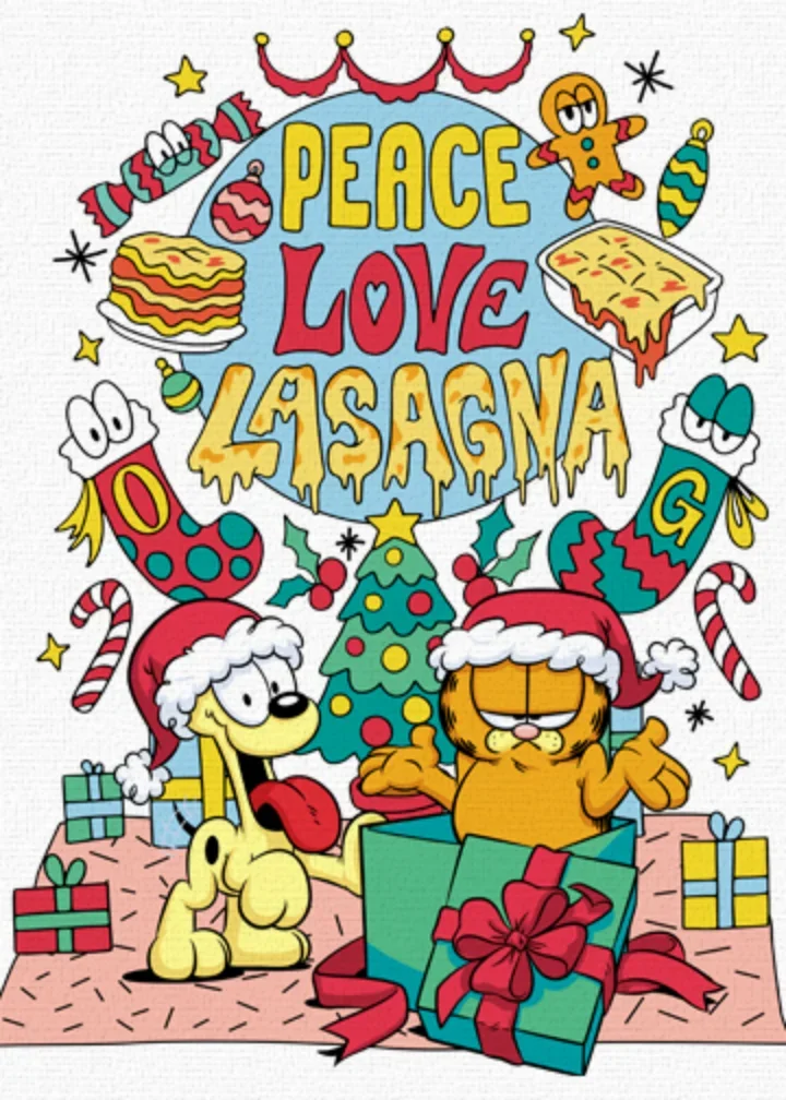 Garfield Merry Christmas card image