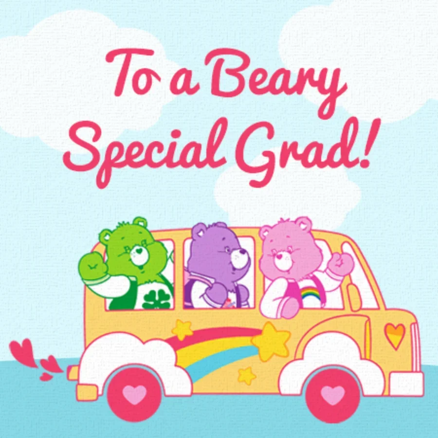Care Bears | Graduation card image
