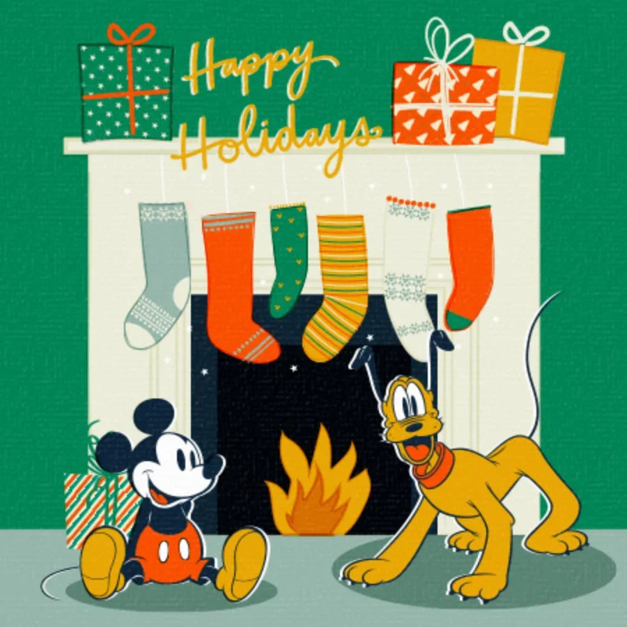 Mickey Happy Holidays card image