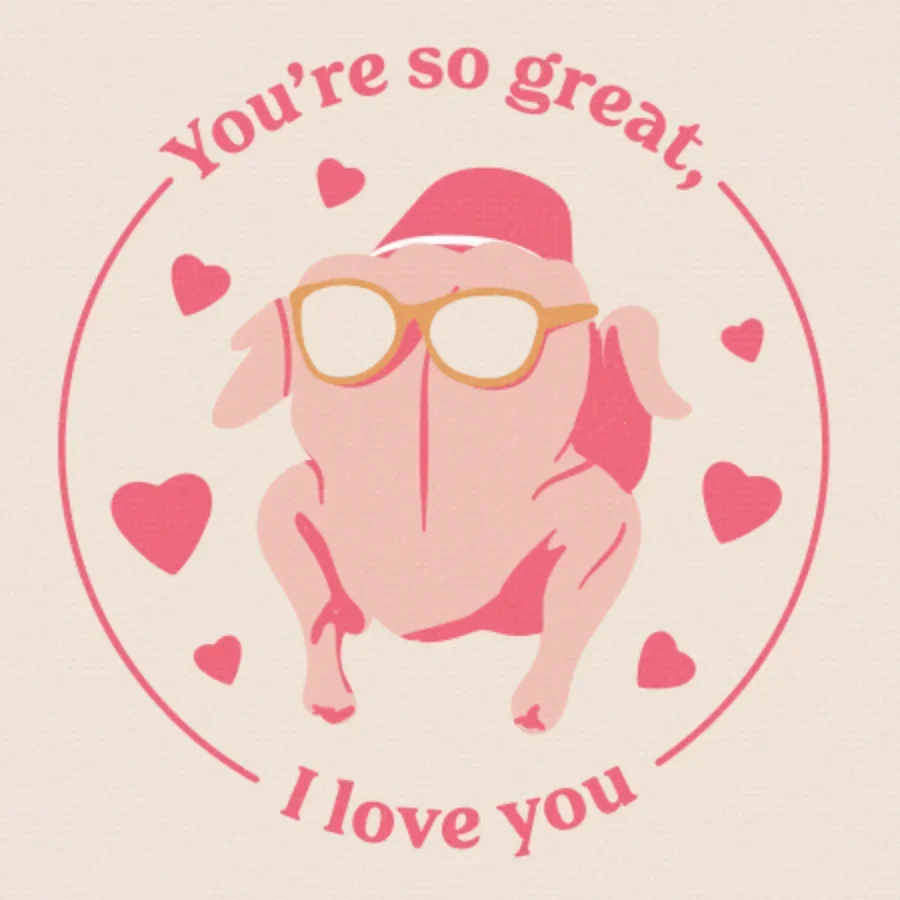 Friends I Love You Valentine card image