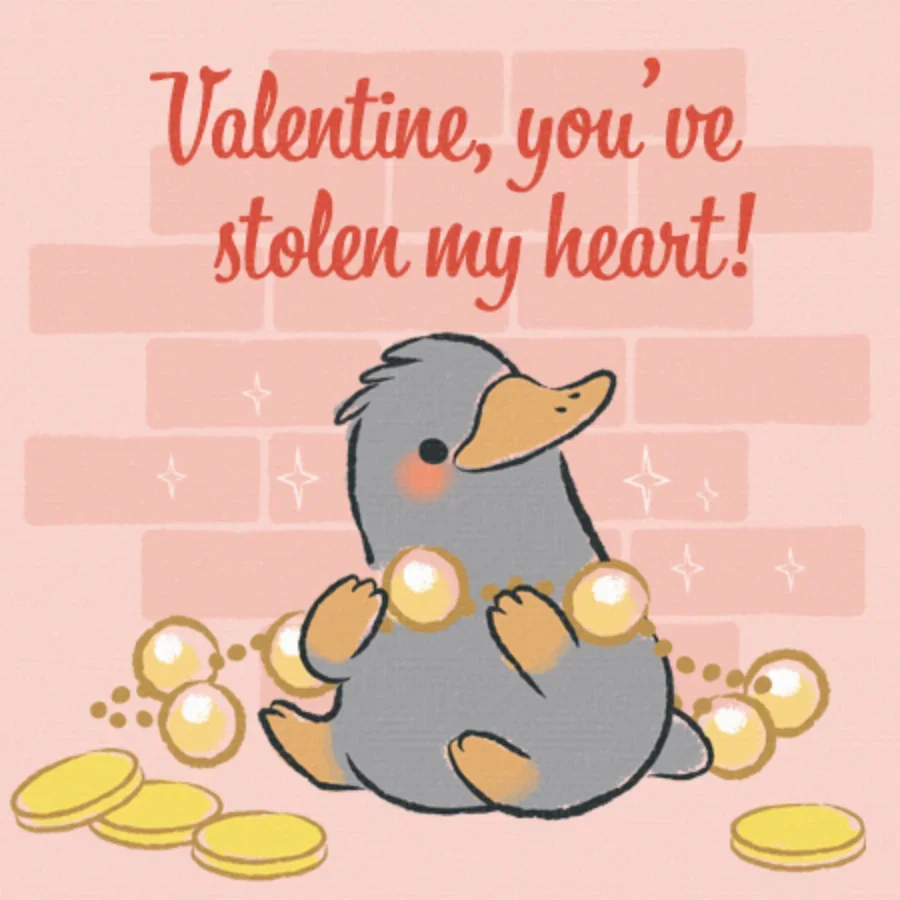 Fantastic Beasts | Niffler Valentine card image