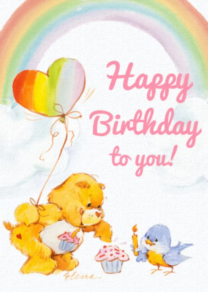 Care Bears | Happy Birthday Clouds card image