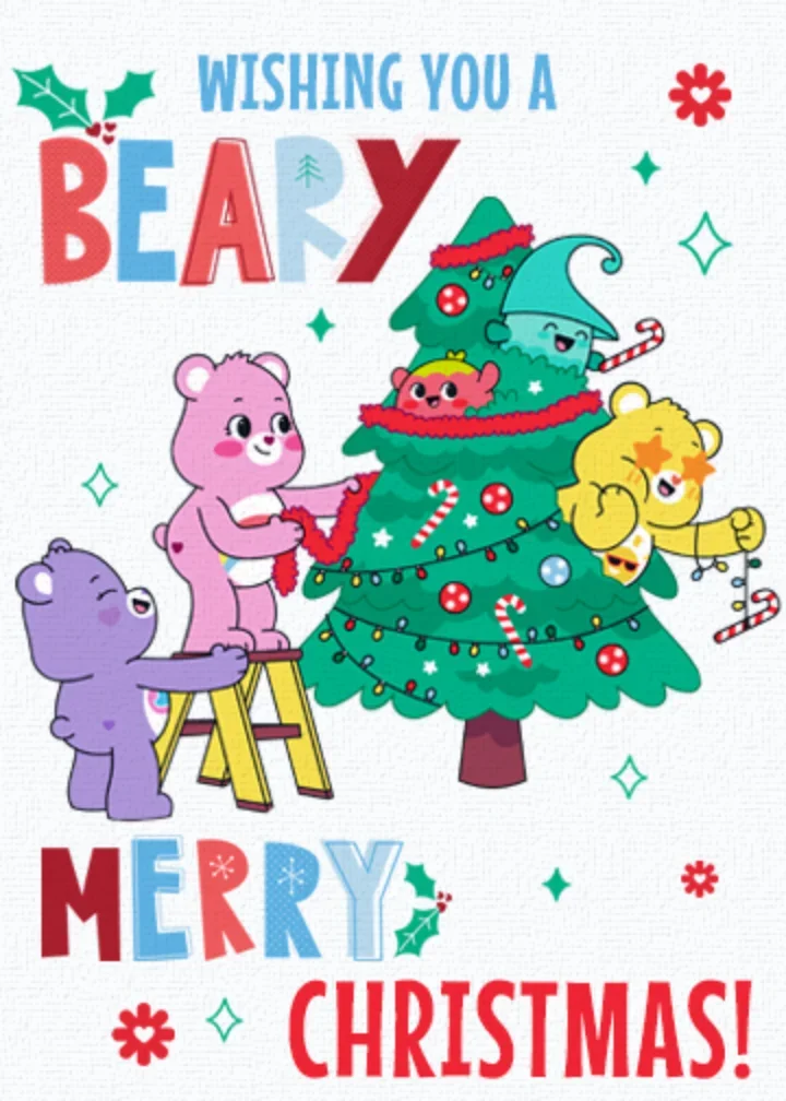 Care Bears | Beary Merry Christmas Tree card image