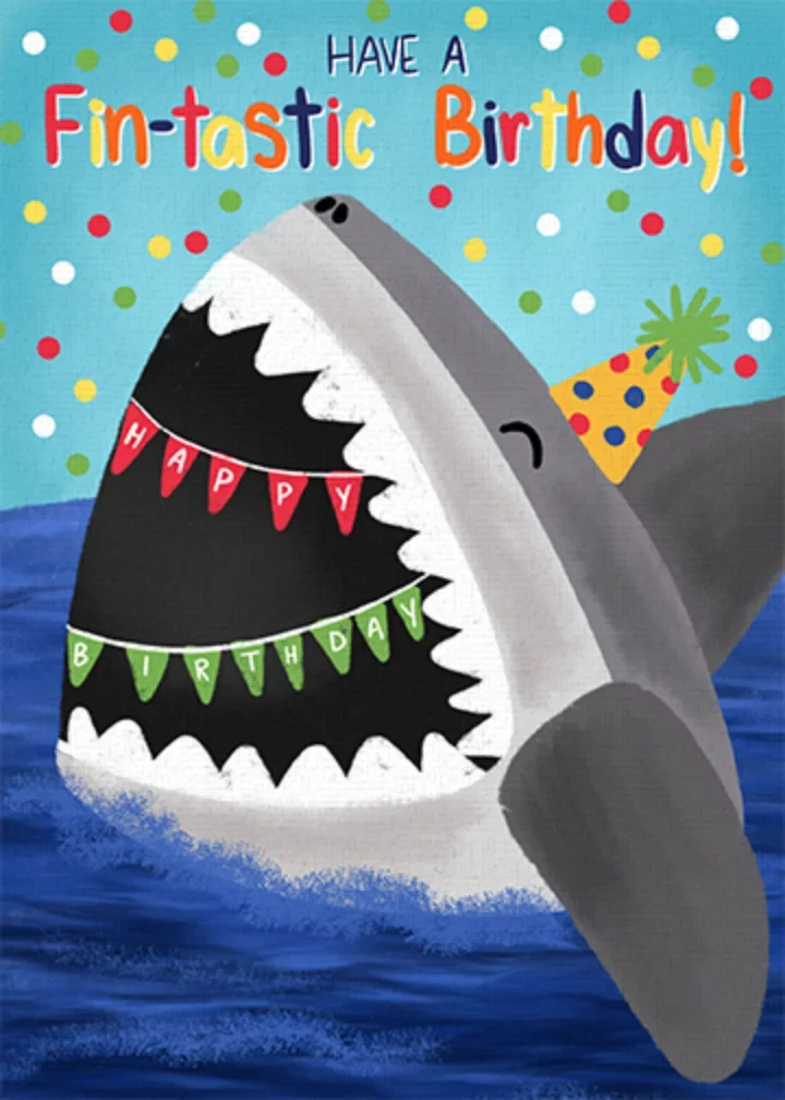 Fin-tastic Birthday  card image