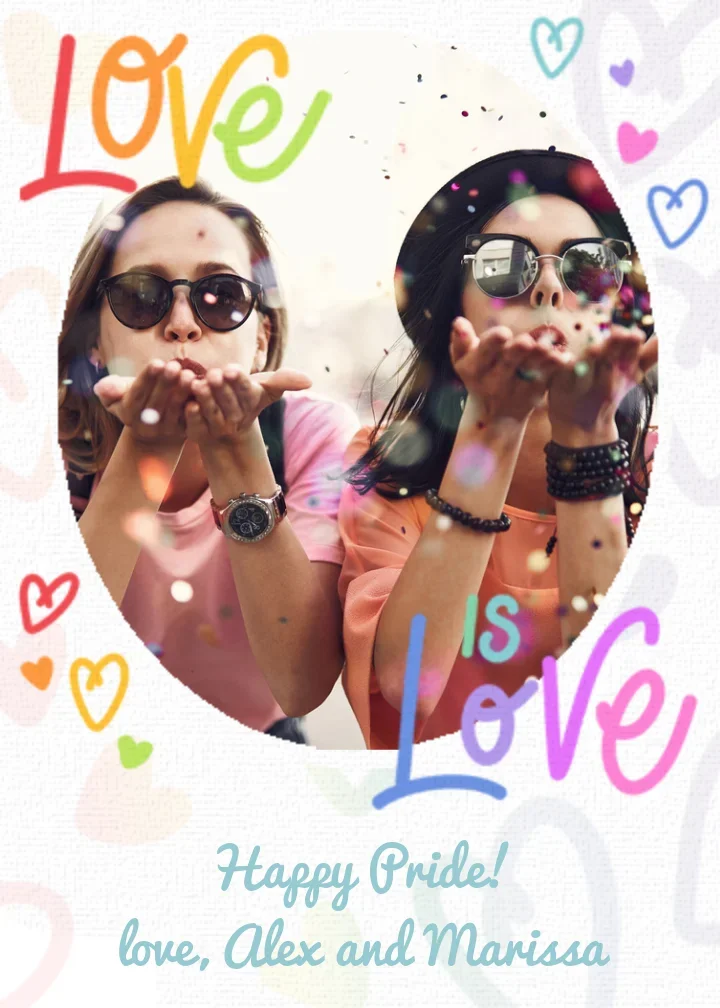 Pride Love Photo card image