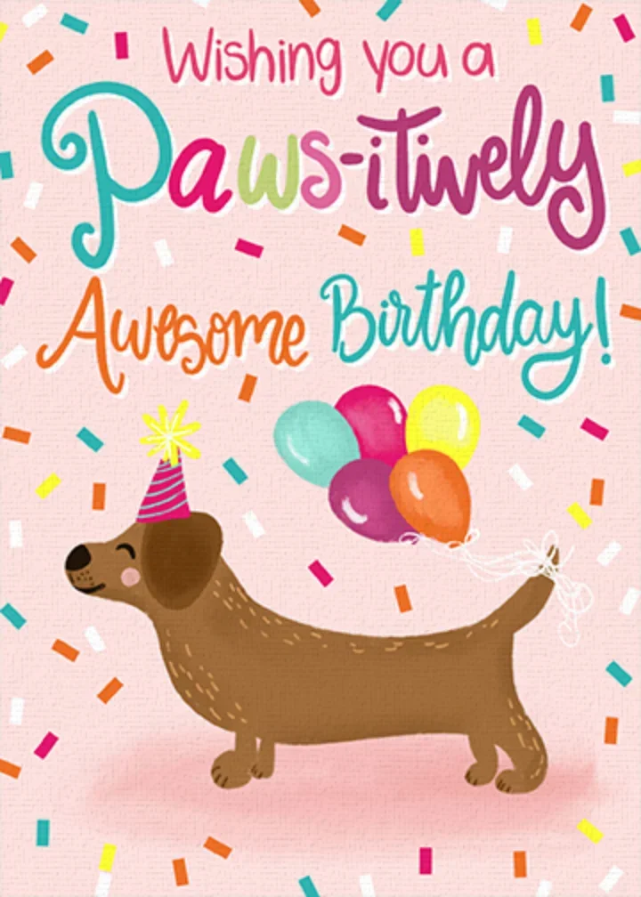 Puppy Birthday card image