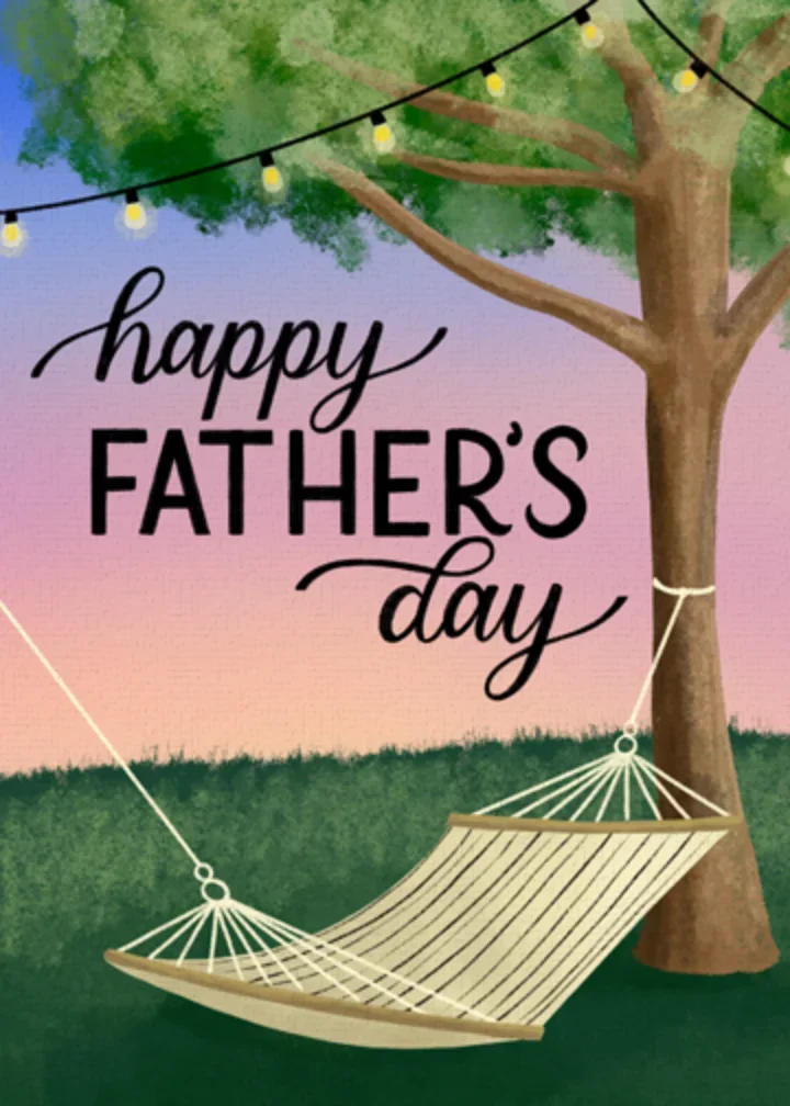 Father's Day Hammock card image
