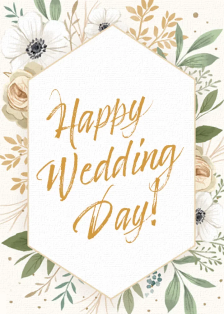 Happy Wedding Day card image