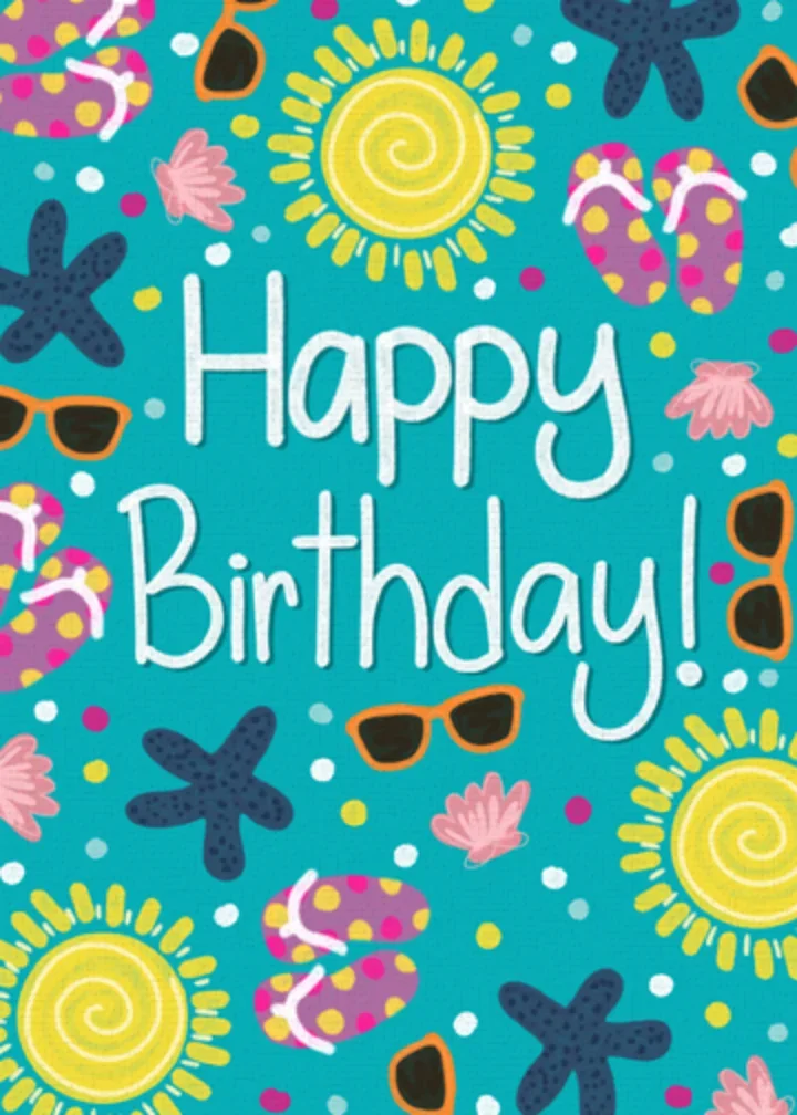 Happy Birthday Summer card image