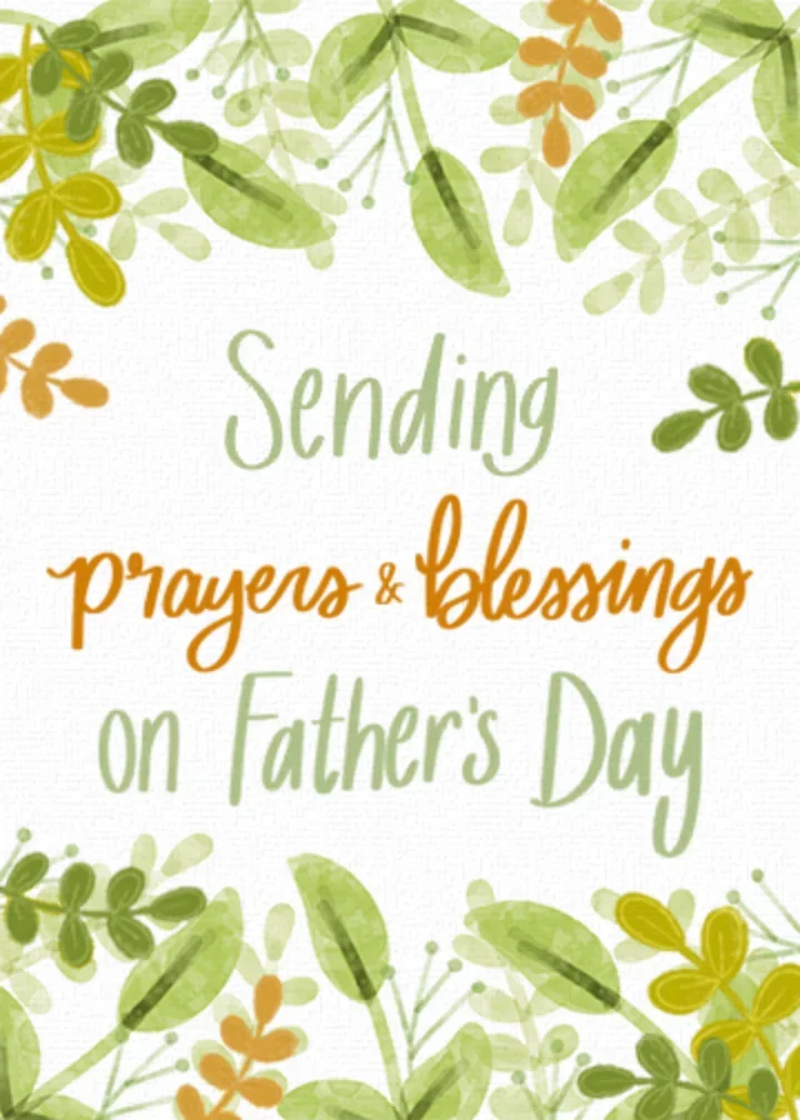 Father's Day Prayers card image