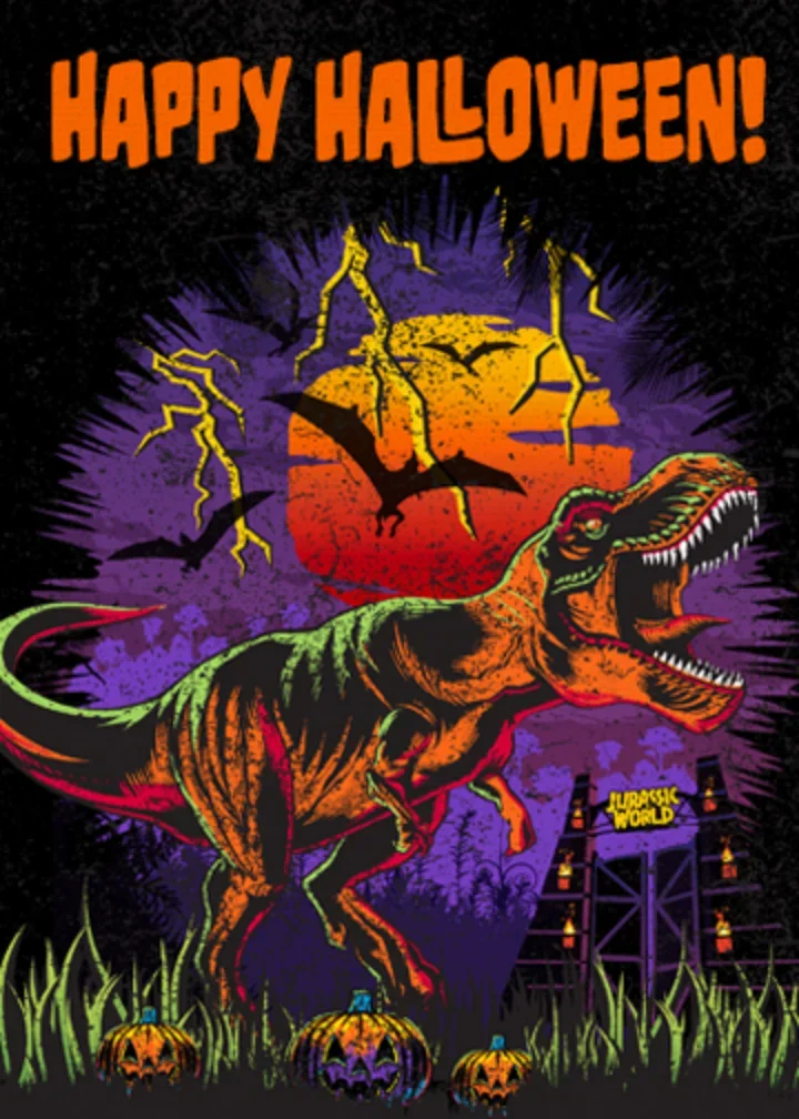 Jurassic World | Happy Halloween card image