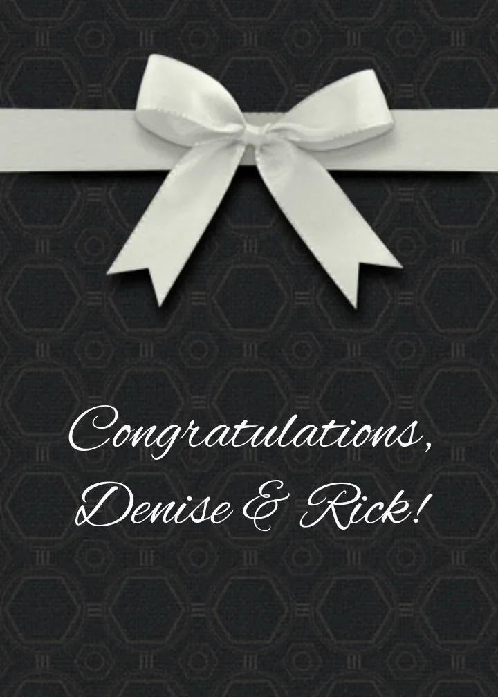 Engagement Bow Congrats card image