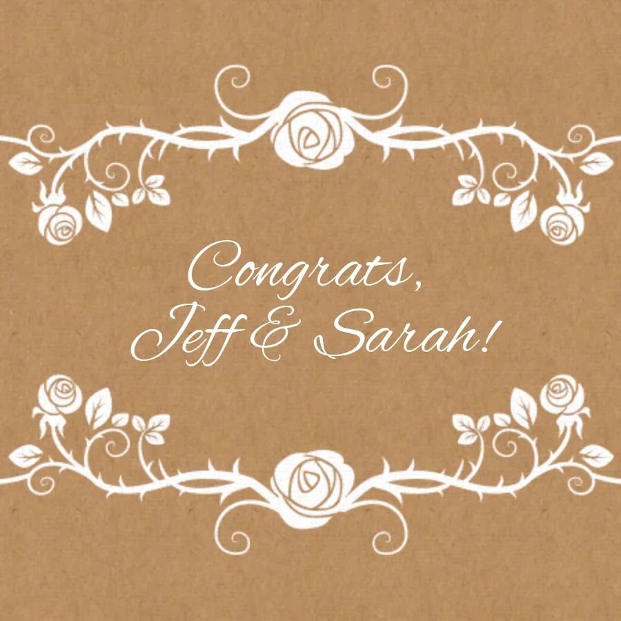 Engagement Floral Roses card image